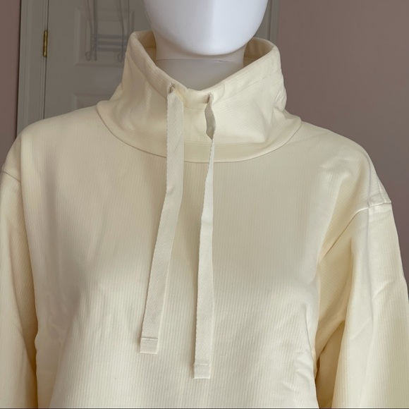 Madewell Ribbed Funnelneck Sweatshirt size Large - Picture 4 of 12